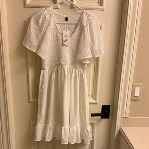 NWT Elegant White Midi Dress